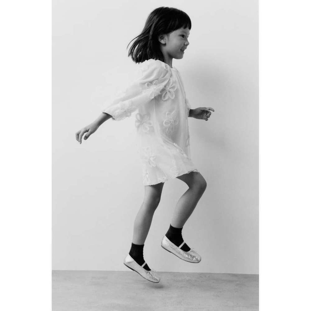 D FLOWER TULLE DRESS